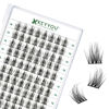 Picture of Lash Clusters 96pcs Individual Lashes D Curl 14mm Eyelash Clusters KEYYOU Volume Wispy Lash Extension Soft&Comfortable Easy DIY at Home(Y15,D-14mm)