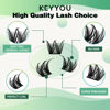 Picture of Lash Clusters,96 Pcs Cluster Lashes D Curl 10-18MIX DIY Lash Extensions Eyelash Clusters,KEYYOU Volume Wispy Individual Lashes Soft&Comfortable Easy DIY at Home(Y31,D-10-18MIX)