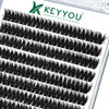 Picture of Lash Clusters,96 Pcs Cluster Lashes D Curl 12mm DIY Lash Extensions Eyelash Clusters,KEYYOU Volume Wispy Individual Lashes Soft&Comfortable Easy DIY at Home(Y10,D-12mm)