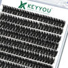 Picture of Lash Clusters,96 Pcs Cluster Lashes D Curl 14mm DIY Lash Extensions Eyelash Clusters,KEYYOU Volume Wispy Individual Lashes Soft&Comfortable Easy DIY at Home(Y10,D-14mm)