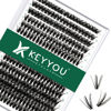 Picture of Lash Clusters 300Pcs Individual Lashes 50D 0.07C Curl 9-18MIX Lash Extensions Clusters Lashes Soft&Natural False Eyelashes Individual DIY Eyelash Extension at Home(50D-0.07C,9-18MIX)