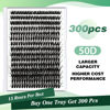 Picture of Lash Clusters 300Pcs Individual Lashes 50D 0.07C Curl 9-18MIX Lash Extensions Clusters Lashes Soft&Natural False Eyelashes Individual DIY Eyelash Extension at Home(50D-0.07C,9-18MIX)
