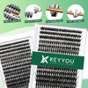 Picture of Lash Clusters 300Pcs Individual Lashes 50D 0.07C Curl 9-18MIX Lash Extensions Clusters Lashes Soft&Natural False Eyelashes Individual DIY Eyelash Extension at Home(50D-0.07C,9-18MIX)
