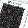 Picture of Lash Clusters,96 Pcs Cluster Lashes D Curl 16mm DIY Lash Extensions Eyelash Clusters,KEYYOU Volume Wispy Individual Lashes Soft&Comfortable Easy DIY at Home(Y07,D-16mm)