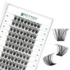 Picture of Lash Clusters 96pcs Individual Lashes D Curl 14mm Cluster Lashes KEYYOU Volume Wispy Lash Extension Soft&Comfortable Easy DIY at Home(Y11 D-14mm)