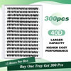Picture of Lash Clusters 300pcs Individual Lashes 40D 0.07D Curl 12mm DIY Eyelash Extension KEYYOU Large Tray Volume Soft&Natural Eyelash Clusters(40D-0.07D,12）