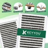 Picture of Lash Clusters 300pcs Eyelash Clusters 50D 0.07D Curl 10mm DIY Eyelash Extension KEYYOU Large Tray Volume Soft&Natural Individual Lashes(50D-0.07D,10)