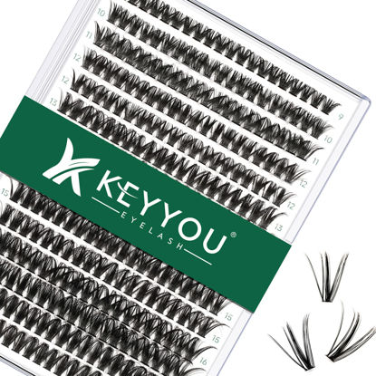 Picture of Lash Clusters 300Pcs Individual Lashes 50D 0.07D Curl 9-18MMIX Lash Extensions Clusters Lashes Soft&Natural False Eyelashes Individual DIY Eyelash Extension at Home(50D-0.07D,9-18MIX)