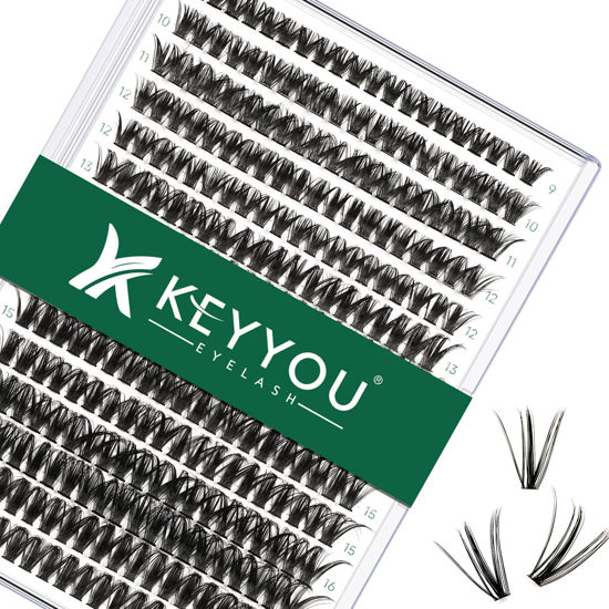 Picture of Lash Clusters 300Pcs Individual Lashes 50D 0.07D Curl 9-18MMIX Lash Extensions Clusters Lashes Soft&Natural False Eyelashes Individual DIY Eyelash Extension at Home(50D-0.07D,9-18MIX)