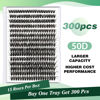 Picture of Lash Clusters 300Pcs Individual Lashes 50D 0.07D Curl 9-18MMIX Lash Extensions Clusters Lashes Soft&Natural False Eyelashes Individual DIY Eyelash Extension at Home(50D-0.07D,9-18MIX)