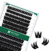 Picture of Lash Clusters 96pcs Individual Lashes D Curl 10-18mm Eyelash Clusters KEYYOU Volume Wispy Lash Extension Soft&Comfortable Easy DIY at Home(Y10 D-10-18MIX)