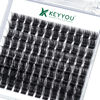 Picture of Lash Clusters 96pcs Individual Lashes D Curl 10-18mm Eyelash Clusters KEYYOU Volume Wispy Lash Extension Soft&Comfortable Easy DIY at Home(Y04 D-10-18MIX)