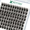 Picture of Lash Clusters,96 Pcs Cluster Lashes D Curl 16mm DIY Lash Extensions Eyelash Clusters,KEYYOU Volume Wispy Individual Lashes Soft&Comfortable Easy DIY at Home(Y08,D-16mm)