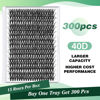 Picture of Lash Clusters 300Pcs Individual Lashes 40D 0.07D Curl 18mm Lash Extensions Clusters Lashes Soft&Natural False Eyelashes Individual DIY Eyelash Extension at Home(40D-0.07D,18mm)