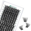 Picture of Lash Clusters 96pcs Individual Lashes D Curl 18mm Eyelash Clusters KEYYOU Volume Wispy Lash Extension Soft&Comfortable Easy DIY at Home(Y23 D-18mm)