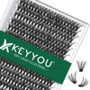 Picture of Lash Clusters 300Pcs Individual Lashes 40D 0.07D Curl 16mm Lash Extensions Clusters Lashes Soft&Natural False Eyelashes Individual DIY Eyelash Extension at Home(40D-0.07D,16mm)