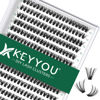Picture of Lash Clusters 300Pcs Individual Lashes 40D 0.07D Curl 10mm Lash Extensions Clusters Lashes Soft&Natural False Eyelashes Individual DIY Eyelash Extension at Home(40D-0.07D,10mm)