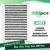 Picture of Lash Clusters 300Pcs Individual Lashes 40D 0.07D Curl 10mm Lash Extensions Clusters Lashes Soft&Natural False Eyelashes Individual DIY Eyelash Extension at Home(40D-0.07D,10mm)