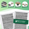 Picture of Lash Clusters 300Pcs Individual Lashes 40D 0.07D Curl 10mm Lash Extensions Clusters Lashes Soft&Natural False Eyelashes Individual DIY Eyelash Extension at Home(40D-0.07D,10mm)