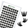 Picture of Lash Clusters 96pcs Individual Lashes D Curl 10mm Eyelash Clusters KEYYOU Volume Wispy Lash Extension Soft&Comfortable Easy DIY at Home(Y02 D-10mm)