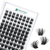 Picture of Lash Clusters 96pcs Individual Lashes D Curl 10-18mm Eyelash Clusters KEYYOU Volume Wispy Lash Extension Soft&Comfortable Easy DIY at Home(Y22 D-10-18MIX)