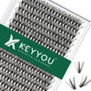 Picture of Lash Clusters 300Pcs Individual Lashes 30D 0.07D Curl 18mm Lash Extensions Clusters Lashes Soft&Natural False Eyelashes Individual DIY Eyelash Extension at Home(30D-0.07D,18mm)