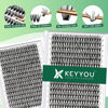 Picture of Lash Clusters 300Pcs Individual Lashes 30D 0.07D Curl 18mm Lash Extensions Clusters Lashes Soft&Natural False Eyelashes Individual DIY Eyelash Extension at Home(30D-0.07D,18mm)
