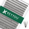 Picture of Lash Clusters 300Pcs Individual Lashes 20D 0.07C Curl 9-18MIX Lash Extensions Clusters Lashes Soft&Natural False Eyelashes Individual DIY Eyelash Extension at Home(20D-0.07C,9-18MIX)