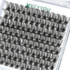 Picture of Lash Clusters,96 Pcs Cluster Lashes D Curl 12mm DIY Lash Extensions Eyelash Clusters,KEYYOU Volume Wispy Individual Lashes Soft&Comfortable Easy DIY at Home(Y13,D-12mm)