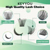 Picture of Lash Clusters,96 Pcs Cluster Lashes D Curl 12mm DIY Lash Extensions Eyelash Clusters,KEYYOU Volume Wispy Individual Lashes Soft&Comfortable Easy DIY at Home(Y13,D-12mm)