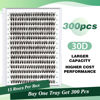 Picture of Lash Clusters 300pcs Individual Lashes 30D 0.07D Curl 13mm DIY Eyelash Extension KEYYOU Large Tray Volume Soft&Natural Cluster Lashes(30D-0.07D,13）
