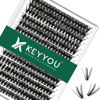 Picture of Lash Clusters 300Pcs Individual Lashes 50D 0.07D Curl 14mm Lash Extensions Clusters Lashes Soft&Natural False Eyelashes Individual DIY Eyelash Extension at Home(50D-0.07D,14mm)