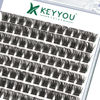 Picture of Lash Clusters,96 Pcs Cluster Lashes D Curl 14mm DIY Lash Extensions Eyelash Clusters,KEYYOU Volume Wispy Individual Lashes Soft&Comfortable Easy DIY at Home(Y06,D-14mm)