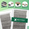 Picture of Lash Clusters 300Pcs Individual Lashes 30D 0.07C Curl 9-18MIX Lash Extensions Clusters Lashes Soft&Natural False Eyelashes Individual DIY Eyelash Extension at Home(30D-0.07C,9-18MIX)