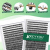 Picture of Lash Clusters 300Pcs Individual Lashes 40D 0.07C Curl 9-18MIX Lash Extensions Clusters Lashes Soft&Natural False Eyelashes Individual DIY Eyelash Extension at Home(40D-0.07C,9-18MIX)