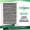 Picture of Lash Clusters 300pcs Eyelash Clusters 50D 0.07D Curl 12mm DIY Eyelash Extension KEYYOU Large Tray Volume Soft&Natural Individual Lashes(50D-0.07D,12)