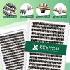 Picture of Lash Clusters 300pcs Eyelash Clusters 50D 0.07D Curl 12mm DIY Eyelash Extension KEYYOU Large Tray Volume Soft&Natural Individual Lashes(50D-0.07D,12)
