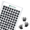 Picture of Lash Clusters 96pcs Individual Lashes D Curl 12mm Eyelash Clusters KEYYOU Volume Wispy Lash Extension Soft&Comfortable Easy DIY at Home(Y22 D-12mm)