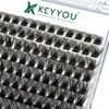 Picture of Lash Clusters,96 Pcs Cluster Lashes D Curl 10-18MIX DIY Lash Extensions Eyelash Clusters,KEYYOU Volume Wispy Individual Lashes Soft&Comfortable Easy DIY at Home(Y03,D-10-18MIX)