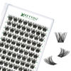 Picture of Lash Clusters 96pcs Individual Lashes D Curl 10mm Eyelash Clusters KEYYOU Volume Wispy Lash Extension Soft&Comfortable Easy DIY at Home(Y01 D-10mm)