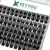 Picture of Lash Clusters,96 Pcs Cluster Lashes D Curl 10-18MIX DIY Lash Extensions Eyelash Clusters,KEYYOU Volume Wispy Individual Lashes Soft&Comfortable Easy DIY at Home(Y01,D-10-18MIX)