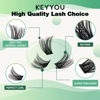 Picture of Lash Clusters,96 Pcs Cluster Lashes D Curl 10-18MIX DIY Lash Extensions Eyelash Clusters,KEYYOU Volume Wispy Individual Lashes Soft&Comfortable Easy DIY at Home(Y01,D-10-18MIX)