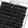 Picture of Lash Clusters,96 Pcs Cluster Lashes D Curl 18mm DIY Lash Extensions Eyelash Clusters,KEYYOU Volume Wispy Individual Lashes Soft&Comfortable Easy DIY at Home(Y10,D-18mm)