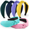 Picture of DiyJibb Headbands for Women Girls - 6PCS Stylish Top Knotted Headbands - Knotted Headband For Women - Head Bands Wide Hairband Hair Accessories