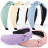 Picture of DiyJibb Headbands for Women Girls - 6PCS Stylish Top Knotted Headbands - Knotted Headband For Women - Head Bands Wide Hairband Hair Accessories