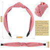 Picture of DiyJibb Headbands for Women Girls - 6PCS Stylish Top Knotted Headbands - Knotted Headband For Women - Head Bands Wide Hairband Hair Accessories