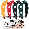 Picture of DiyJibb Headbands for Women Girls - 6PCS Stylish Top Knotted Headbands - Knotted Headband For Women - Head Bands Wide Hairband Hair Accessories