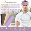 Picture of Headbands for Women Non Slip - 7PCS Fashion Sports Hair Bands for Women's Hair, Soft Cotton Cloth Stretchy Headbands for Women for Workout Yoga Running