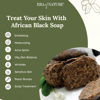 Picture of era of nature Best Raw ORGANIC AFRICAN BLACK SOAP, for Dry Skin and Skin Conditions. Pure & Natural Ingredients, Imported From Ghana - 8oz