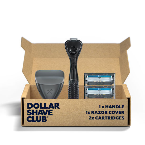 Picture of Dollar Shave Club, Value Shave Set, Two 6 Blade Razor Blade Refills, Handle and Razor Cover